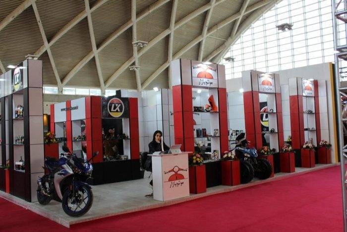 طراحی و اجرای دکوراسیون نمایشگاه موتور سیکلت 29 Rustic decor of the motorcycle exhibition