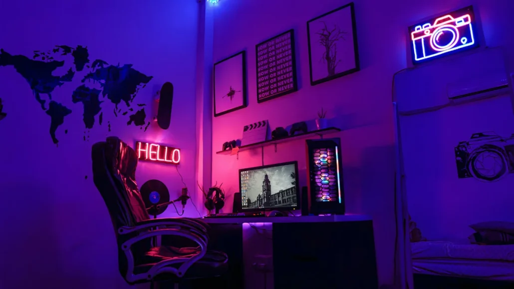 طراحی و اجرای دکوراسیون اتاق گیمینگ 23 Scandinavian gaming room decor