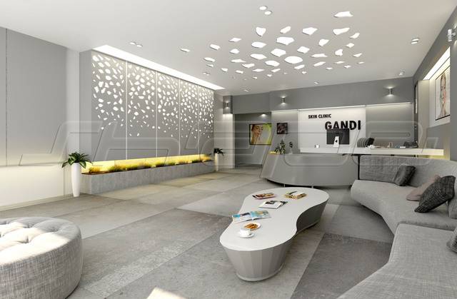 طراحی و اجرای دکوراسیون درمانگاه 24 Scandinavian style decoration of the clinic