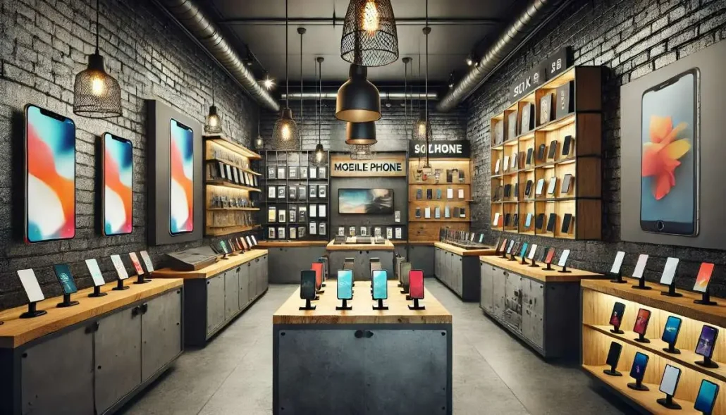 طراحی و اجرای دکوراسیون موبایل فروشی 19 Stylish mobile store showcase