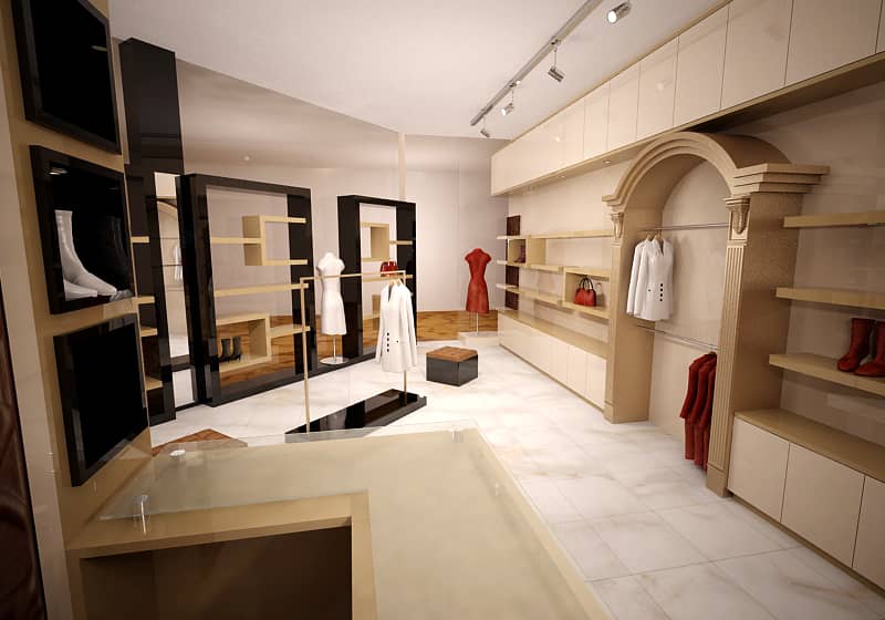 طراحی و اجرای دکوراسیون بوتیک زنانه 26 Women's boutique art deco style decoration