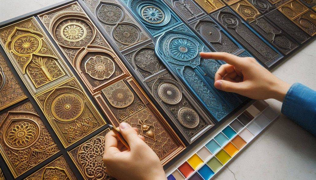 بازدید از مسجد از طریق درب فلزی