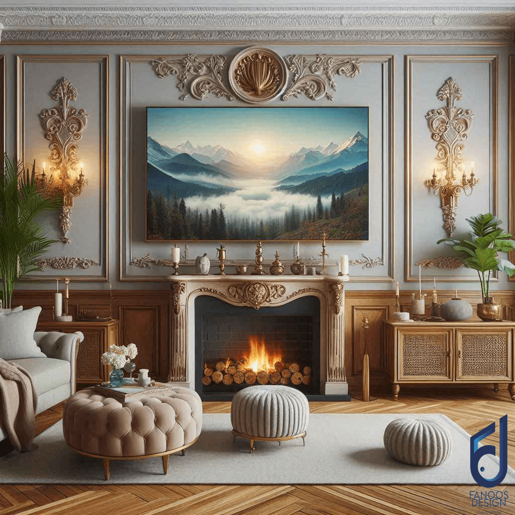 تبدیل تی وی وال به یک اثر هنری لاکچری 1 تبدیل تی وی وال به یک اثر هنری لاکچری