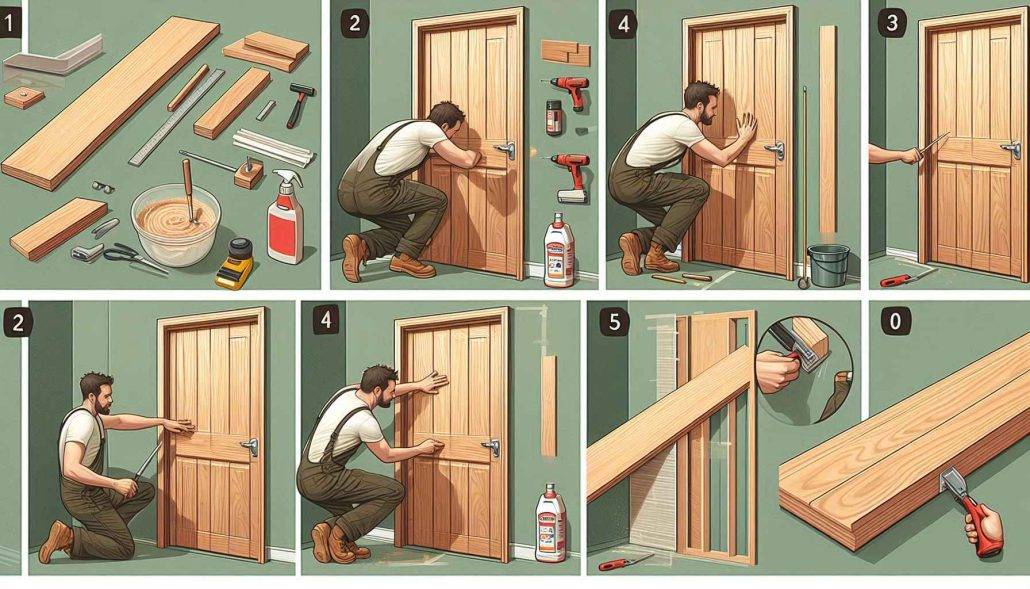 نکات و ترفندهای نصب روکش درب چوبی 1 نکات و ترفندهای نصب روکش درب چوبی