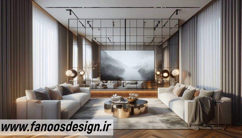 ایدههایی برای دکوراسیون تی وی وال در خانههای مدرن 2 ایده هایی برای تزئین درب-دیوار تلویزیون