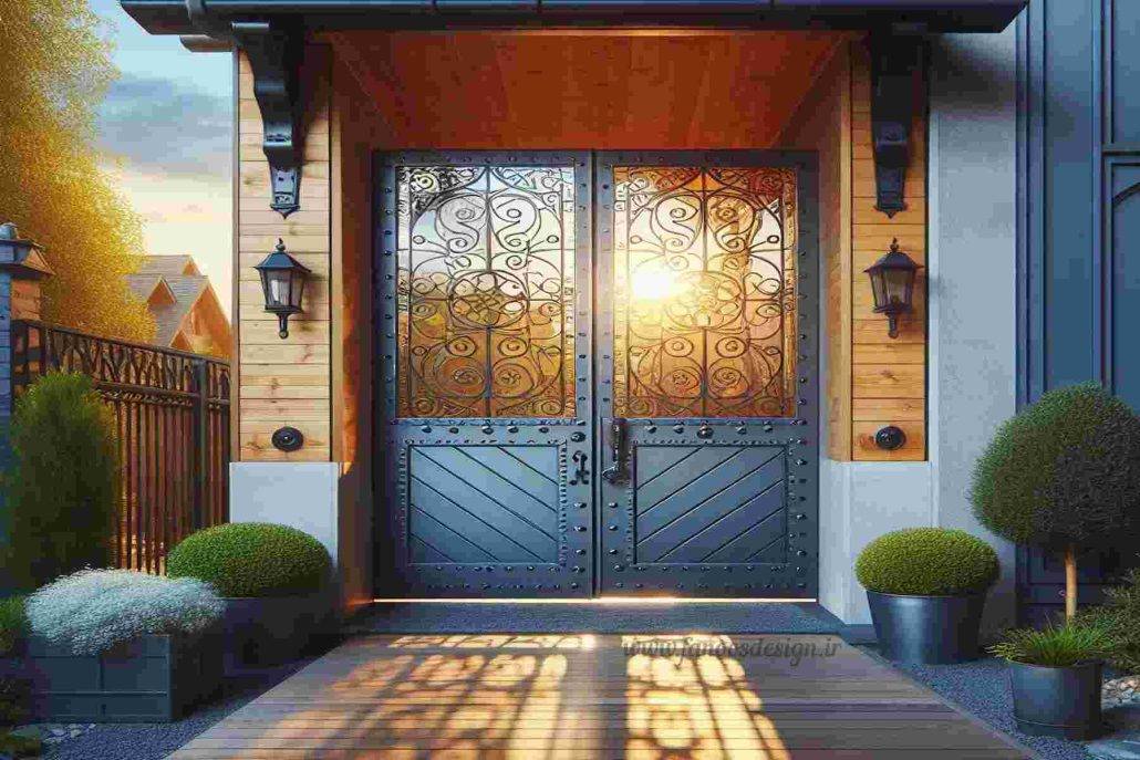 راز محافظت از خانه شما، درب فلزی حیاط
