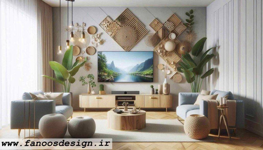 دکوراسیون تی وی وال ترکیب رنگها و سبکها 1 دکوراسیون تی وی وال ترکیب رنگها و سبکها