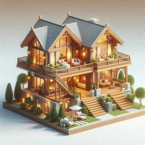 ترفند-ساده-برای--طراحی-ویلا-دوبلکس