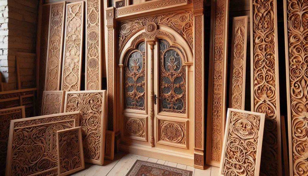 درب چوبی شیشه خور طرح دار از کجا بخریم؟ 5 درب چوبی شیشه خور طرح دار از کجا بخریم؟