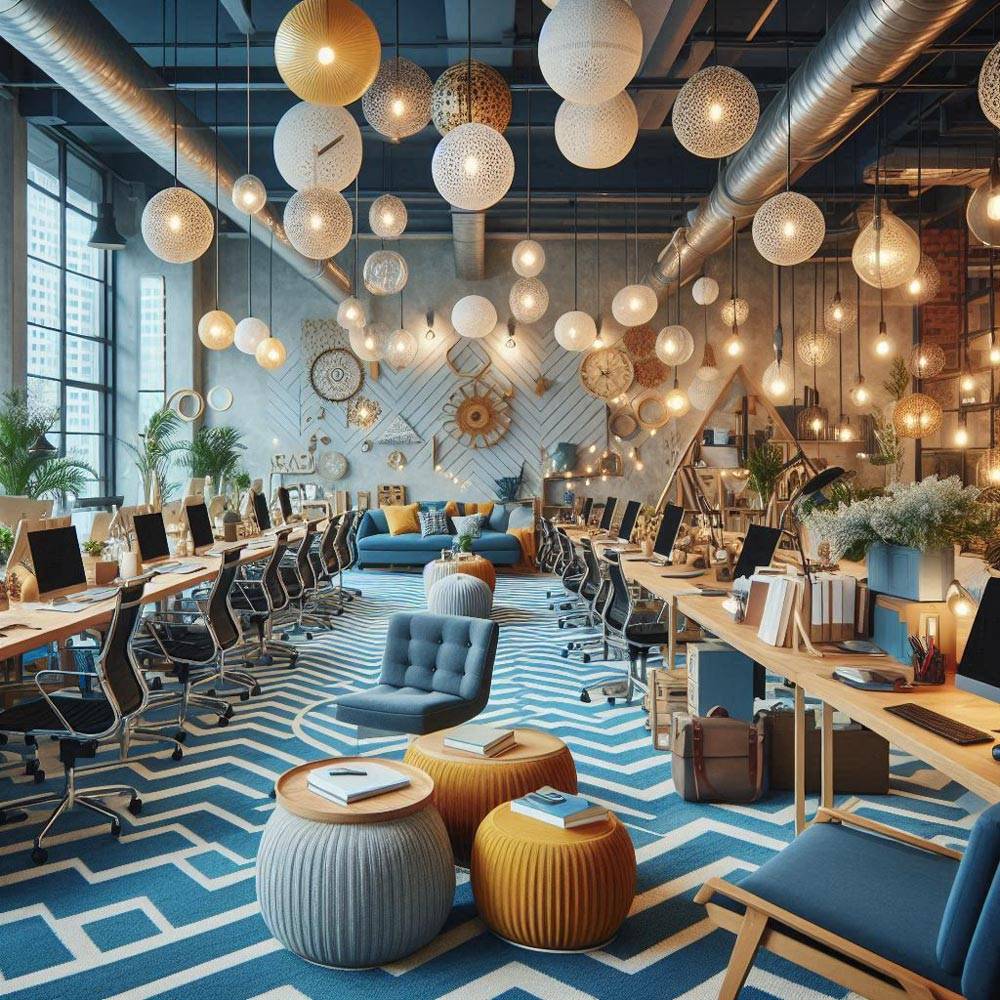 10 ایده کاربردی در دکوراسیون دفتر کار با افزایش بهره وری + نکات کلیدی 1 دکوراسیون-دفتر-کار