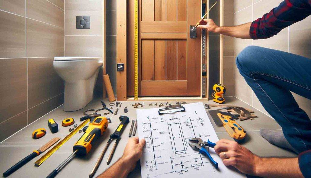 روش نصب درب سرویس بهداشتی با 3 گام ساده