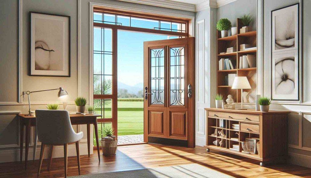 طریقه نصب درب چوبی شیشه خور قدیمی 3 طریقه نصب درب چوبی شیشه خور قدیمی