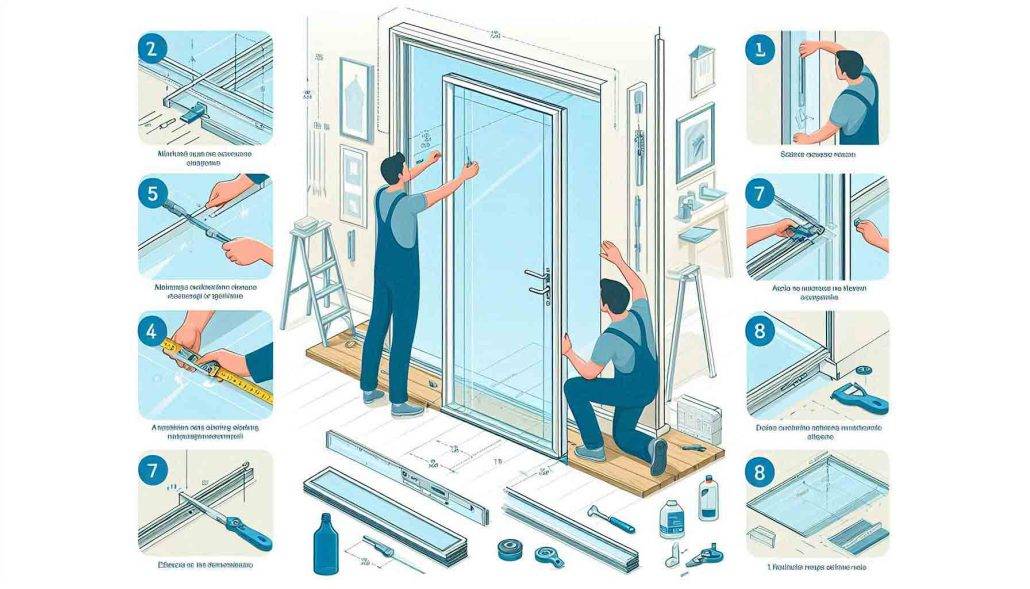 نحوه نصب و نگهداری درب چوبی شیشه خور جدید 1 نحوه نصب و نگهداری درب چوبی شیشه خور جدید