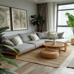 مبل راحتی ال شکل شیک کد 00401