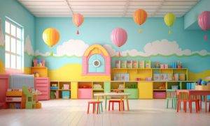 طراحی و اجرای دکوراسیون دبستان 7 Elementary school decoration design