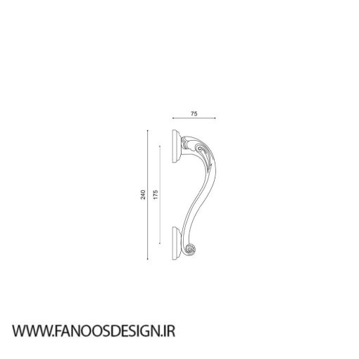 دستگیره ایستاده ایران کد 8304L - Image 3