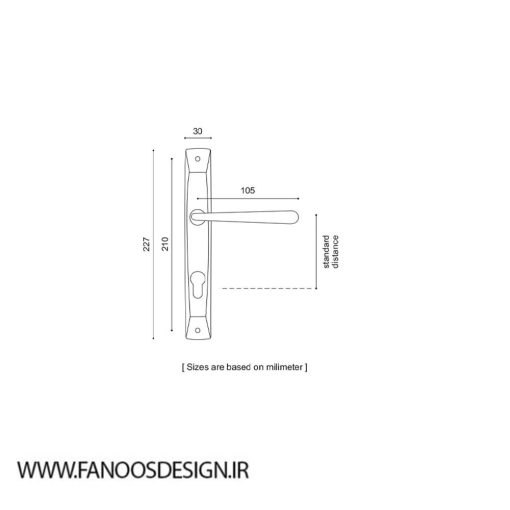 دستگیره پلاک ایران کد 3300 - Image 2