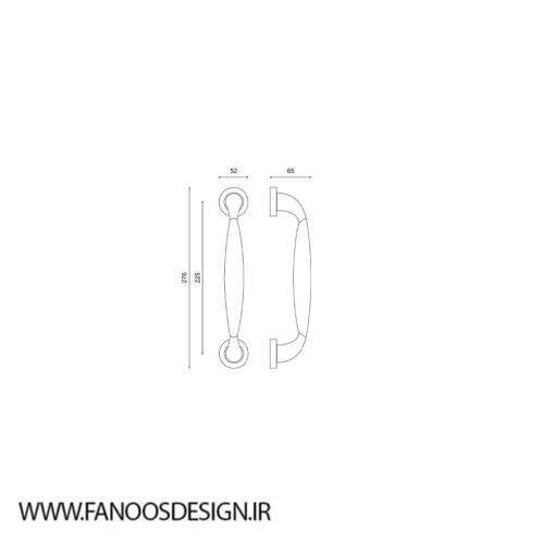 دستگیره ایستاده ایران کد 1004L - Image 3