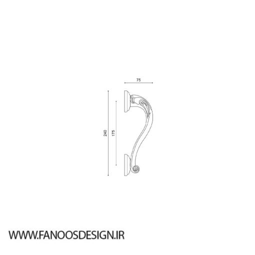 دستگیره ایستاده ایران کد 8304LH - Image 4