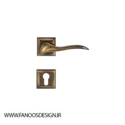 Rosette handle Fara Sanat Poly Plus Chic code 760r 2 | فانوس دیزاین تولید کننده انواع درب اتاق ، ضد سرقت، درب ورودی و ضد آل