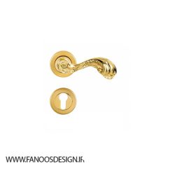 Rosette handle Fara Sanat neoclassic door classic code 205r 3 | فانوس دیزاین تولید کننده انواع درب اتاق ، ضد سرقت، درب ورودی و ضد آل
