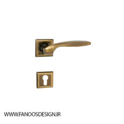 دستگیره رزت فارا صنعت کد 700r 3 Rosette handle of Fara Sanat anti theft wooden door code 700r 2 | فانوس دیزاین تولید کننده انواع درب اتاق ، ضد سرقت، درب ورودی و ضد آل