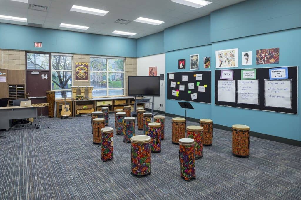 طراحی و اجرای دکوراسیون آموزشگاه موسیقی 23 Scandinavian style decoration of the music school