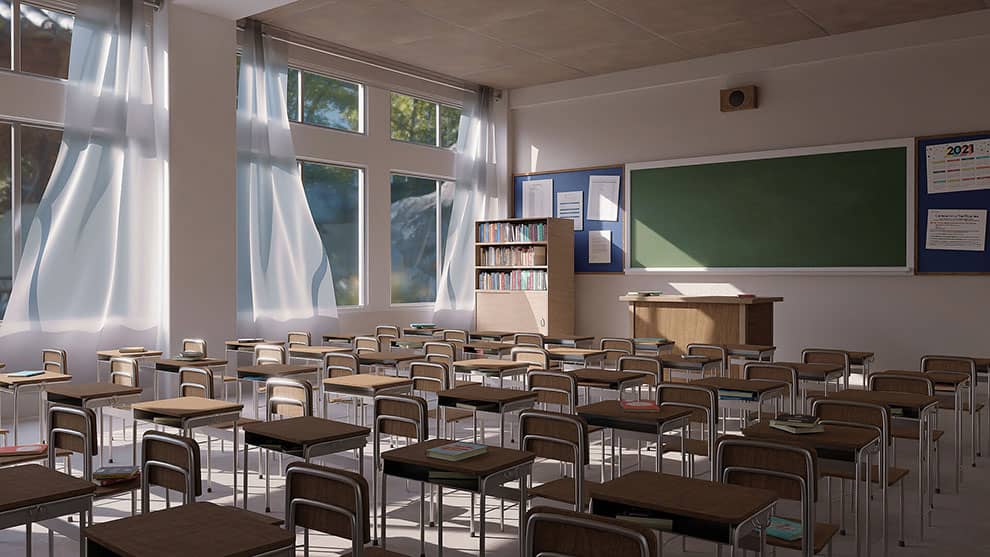 طراحی و اجرای دکوراسیون مدرسه 8 School industrial decor