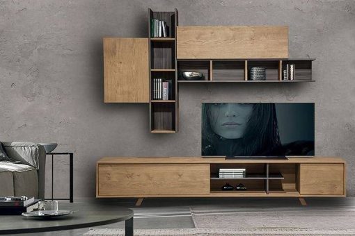 میز تی وی و شلف چوبی با قیمت مناسب کد 1223