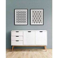 میز کنسول چوبی سفید شیک کد 1214