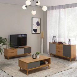 میز کنسول و میز تی وی و میز جلو مبلی چوبی مدرن کد 1113