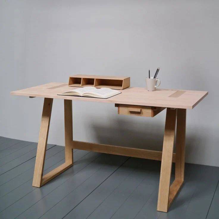 میز کارمندی کد 1080 1 میز تحریر چوبی کلاسیک کد 1080