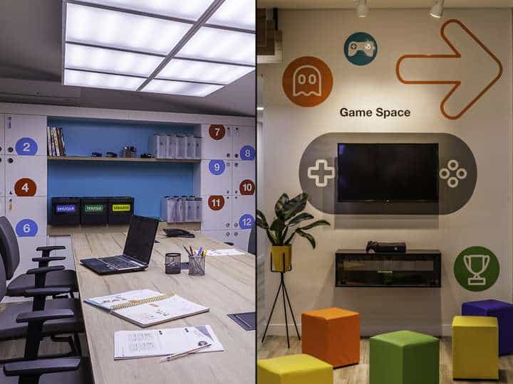 طراحی و اجرای دکوراسیون آموزشگاه زبان 13 The classic decor of the language school