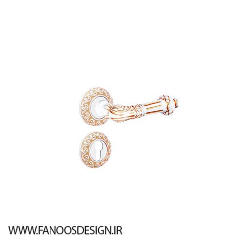 Tolerance rosette handle, stylish polished door, code 5100W