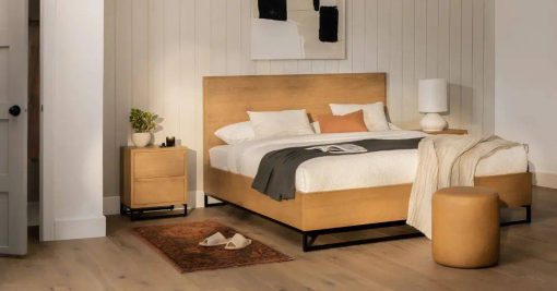 تخت خواب دو نفره چوبی کد 435