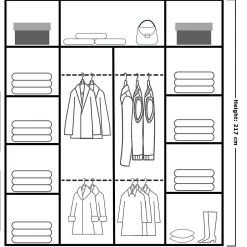 کمد کشویی مواد نئوپان و ام دی اف دو درب سایز 217*203*62 کد 1184 4 کمد کشویی مواد نئوپان و ام دی اف دو درب سایز 217*203*62 کد 1184
