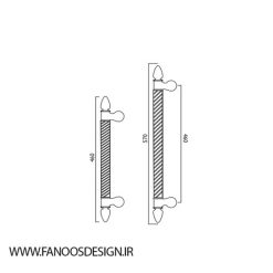 Tolerance license plate handle, modern wood cover, code 18000