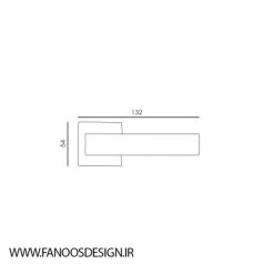 Tolerance rosette handle for modern room door code 3000