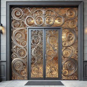 اندازه‌گیری دقیق برای نصب درب فرفورژه