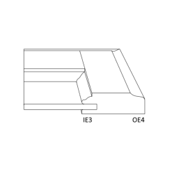 درب کابینتی چوبی روکش راش کفتراش رنگ پلی اورتان روستیک کد 165 4 درب کابینتی روکش چوبی