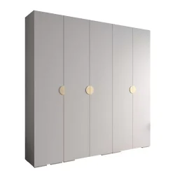 کمد لباس دو درب کشویی طوسی مدرن سایز 235*100*60 کد 8789 5 کمد لباس دو درب کشویی طوسی مدرن سایز 235*170*60 کد 8786