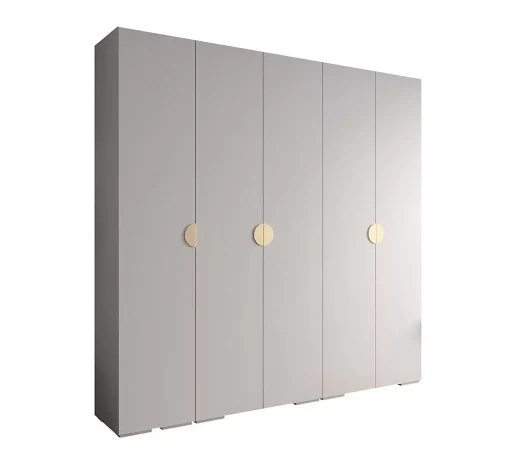 کمد لباس دو درب کشویی طوسی مدرن سایز 235*170*60 کد 8786