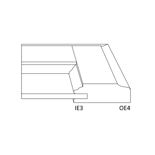درب کابینتی روکش چوب اولین کد 212 ابعاد سفارشی