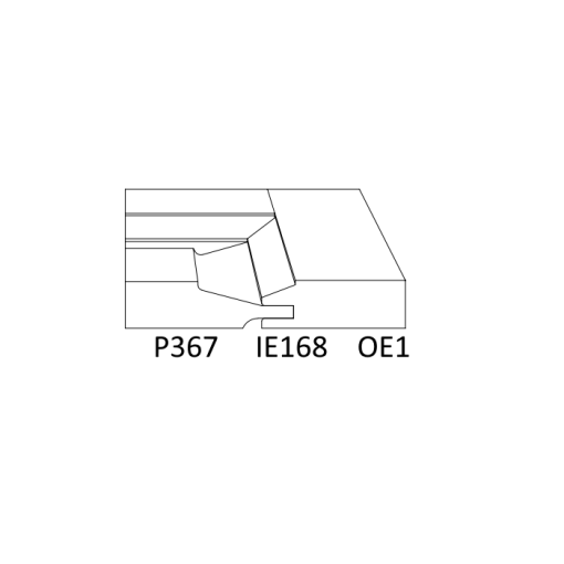 درب کابینتی روکش چوب فانوس