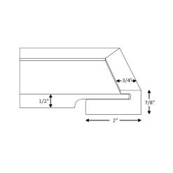 درب کابینت روکش چوب کد 163 ابعاد سفارشی