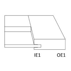 درب کابینتی روکش چوبی کلاسیک