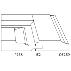 درب کابینتی روکش چوب روس کد 184