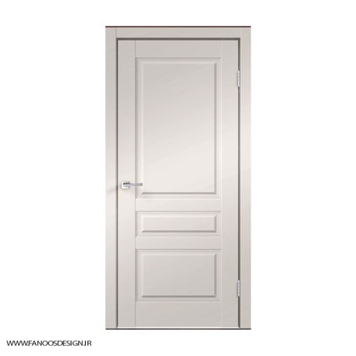 درب سه قاب قاب نئو کلاسیک MDF با رنگ پوششی CNC کد 30143