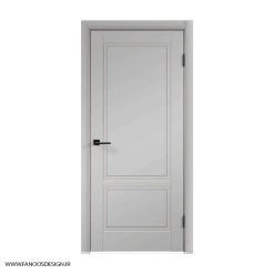 درب دو قاب کلاسیک MDF با رنگ پوششی CNC کد 30141