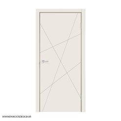 درب طوسی اتاق خواب CNC کد 30138